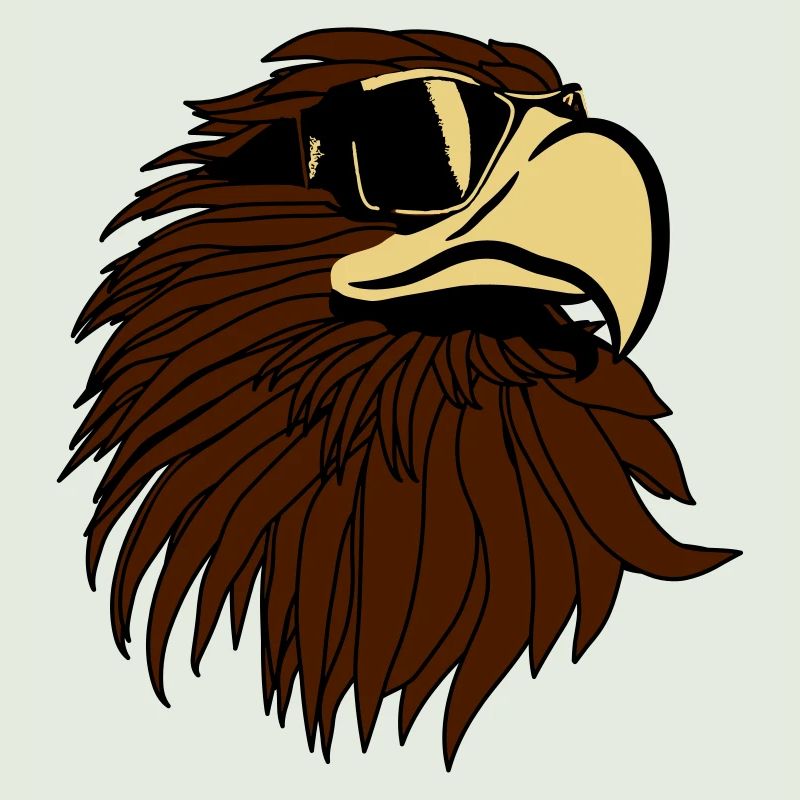 Aigle de cool lunettes de soleil tête Eagle