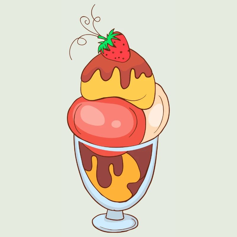 Eis Speiseeis Eiskrem Eiscreme Kugeleis Eisbecher