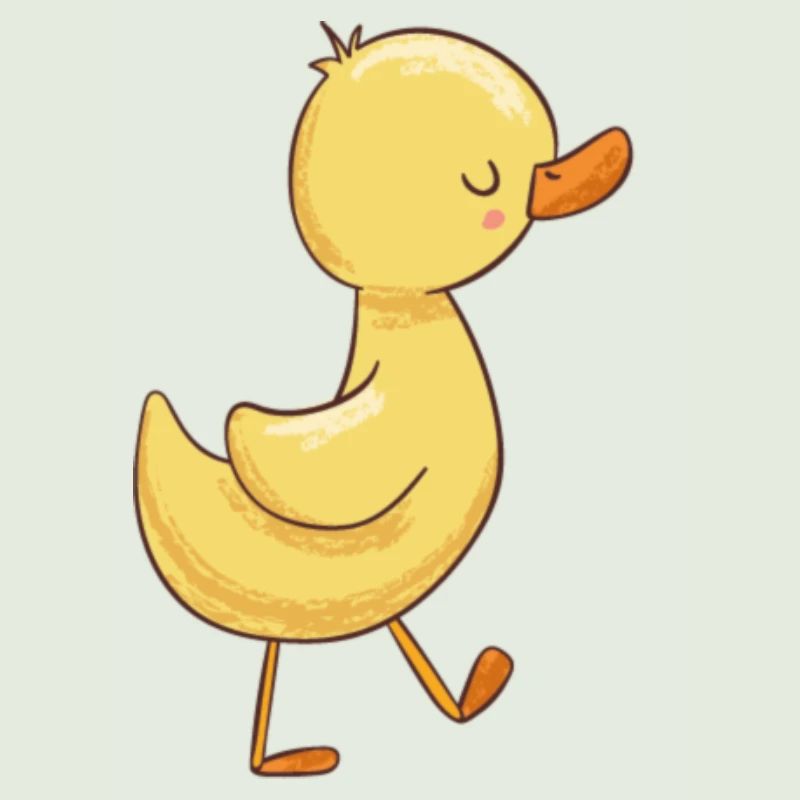 Entchen mit roten Bäkchen