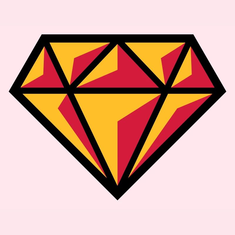 Diamant (Edelstein Brillant Symbol / POS Red 3C)