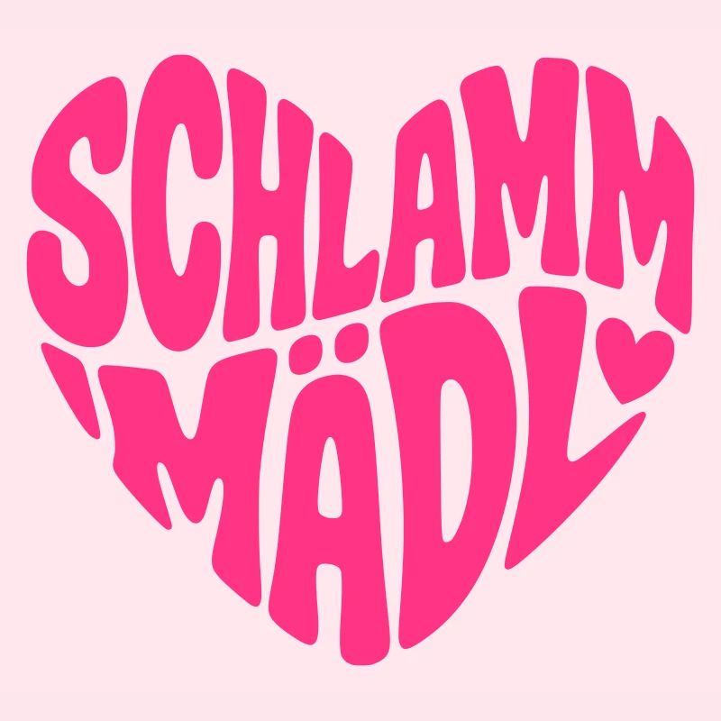 Schlamm Mädel - Herz Form - Farbe änderbar