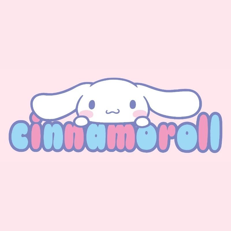 Cinnamoroll Peeks Over Lettering