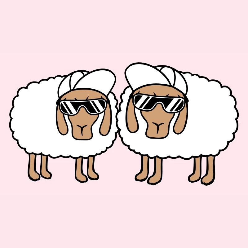 Two Sheep Sunglasses 2 Cappy Cap Summer Crew