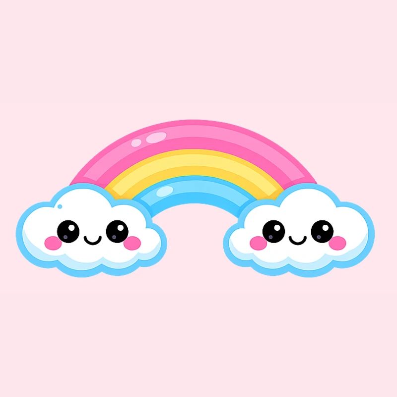 Cute Cloud Rainbow Duo