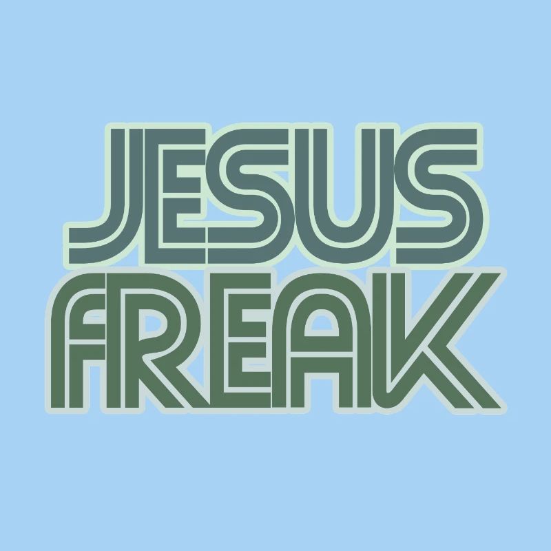 Graphique rétro de Jésus Freak