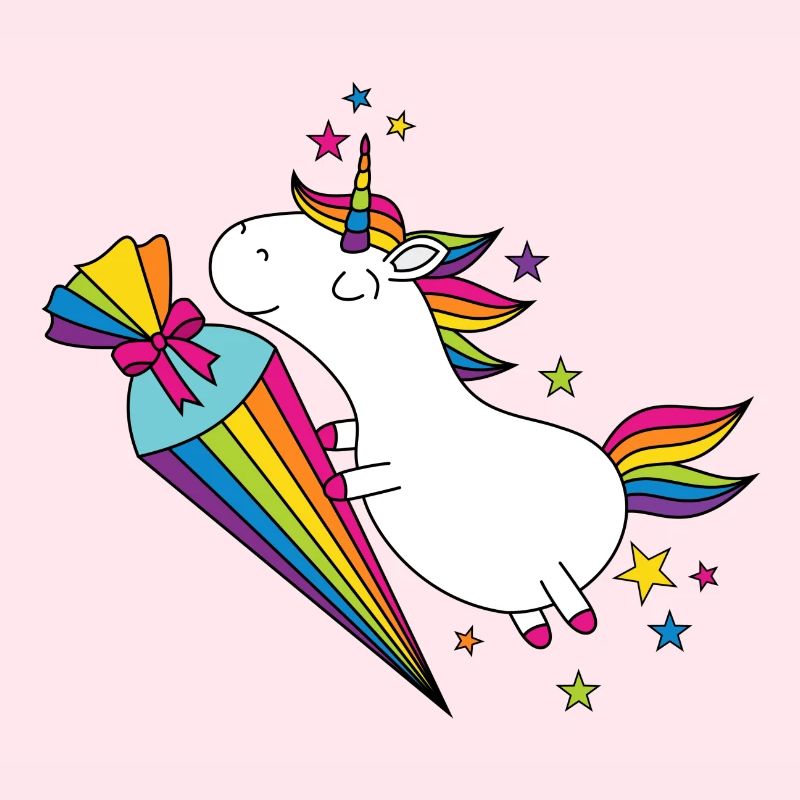 Unicorn École École École Cône de sucre