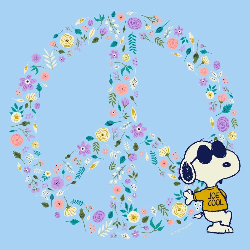 Peanuts Snoopy Peace Zeichen Frieden