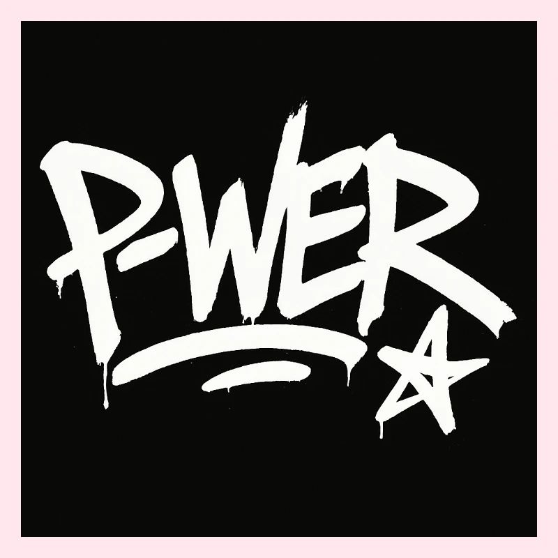 Graffiti-Stil Power-Text-Design