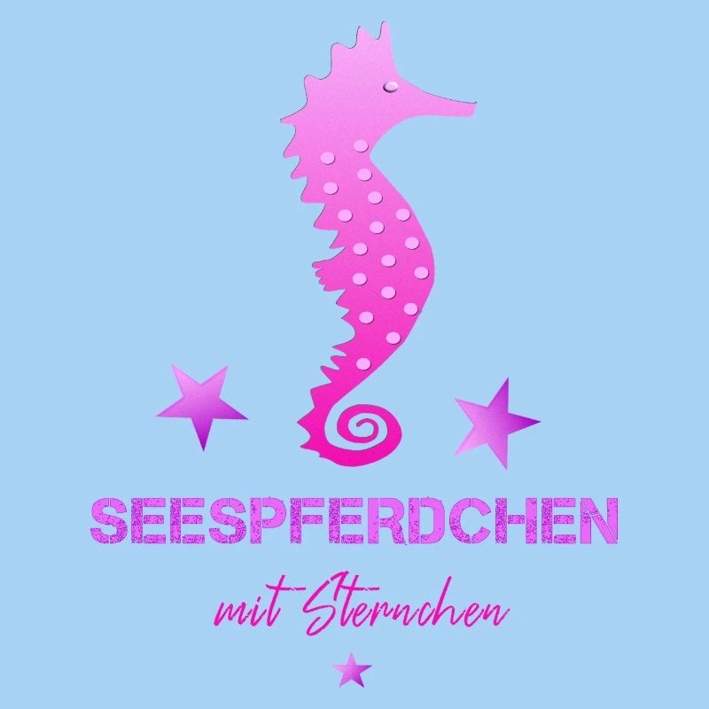 rosa seepferdchen mit sternchen Schwimmabzeichen