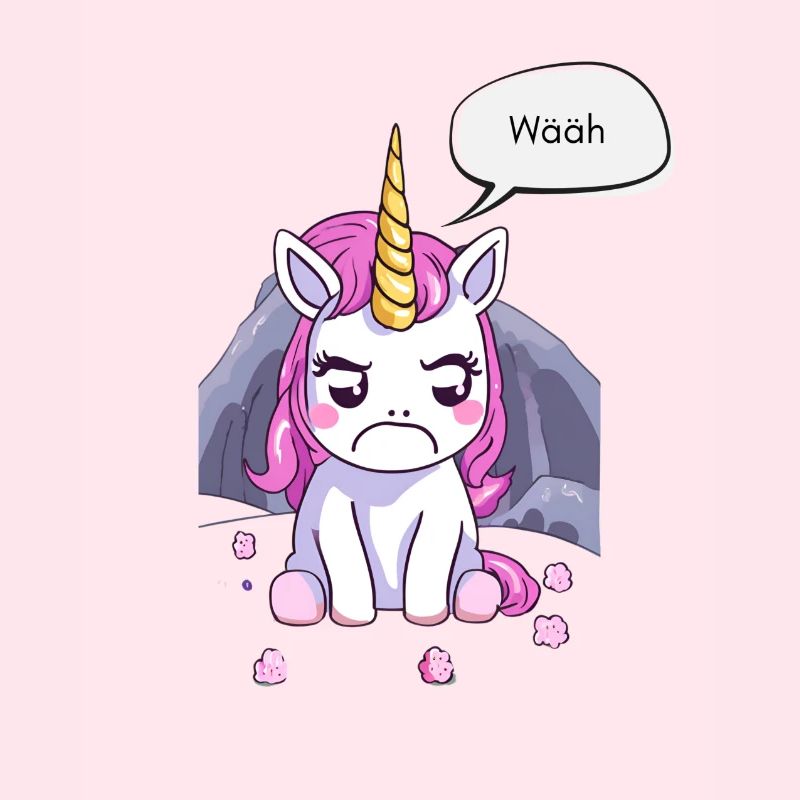 Grumpy little unicorn