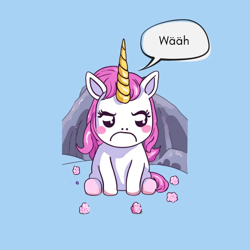 Grumpy little unicorn