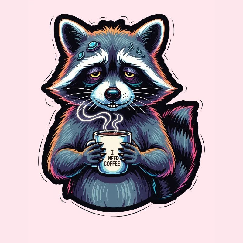 Waschbär: Mein Kaffee-Notfall