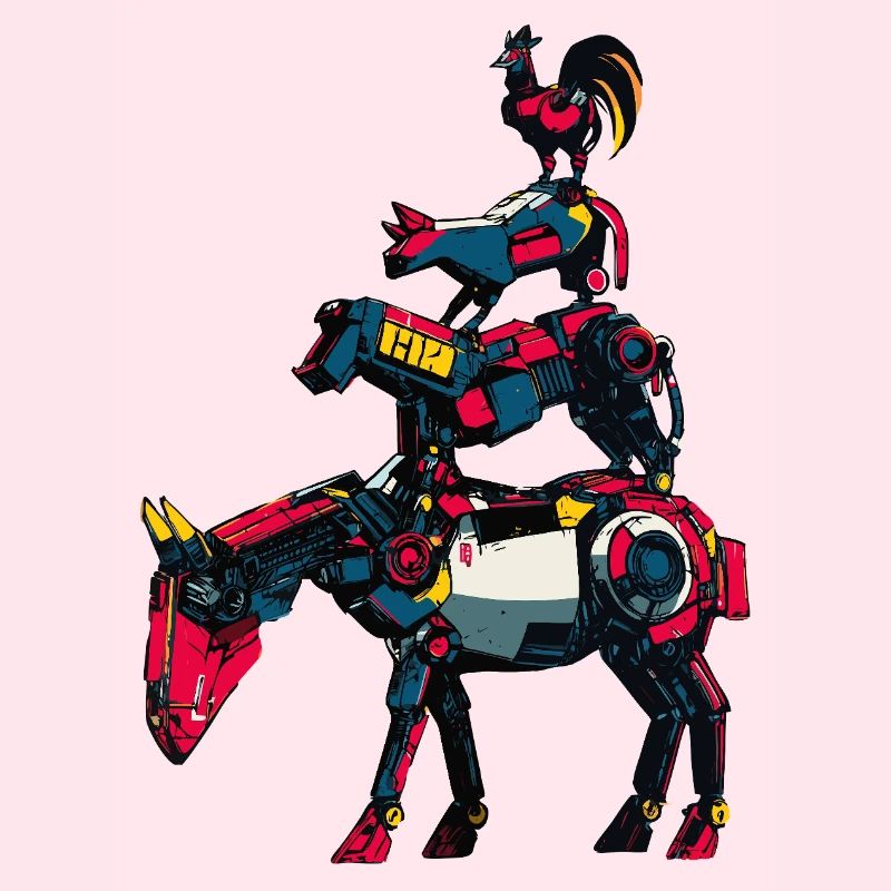 Stadtmusikanten "Comic Robot"