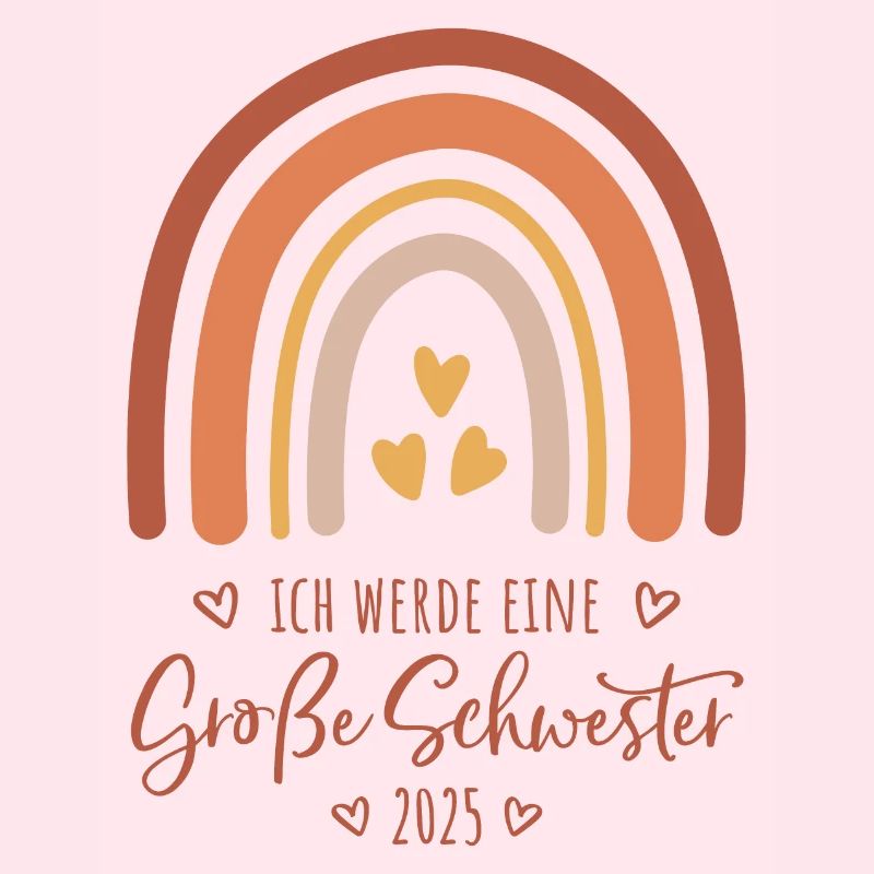 Ich werde eine große Schwester 2025 Regenbogen