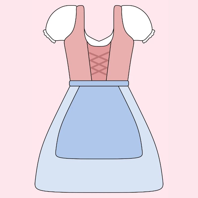 Traditionelles bayerisches Dirndl Design