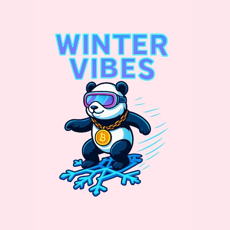 Winter Vibes Panda Neon