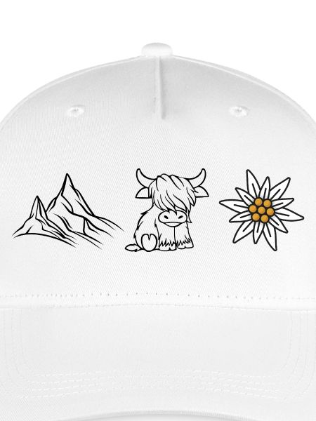 Berge Kuh Edelweiss_Wandershirt