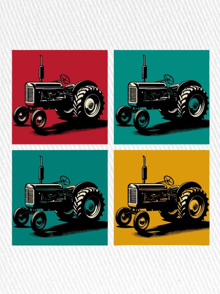 Retro-Oldtimer-Traktor