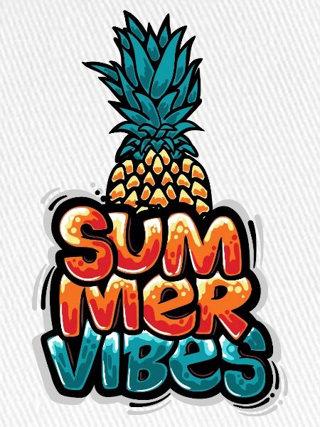Sommer Vibes Ananas Design