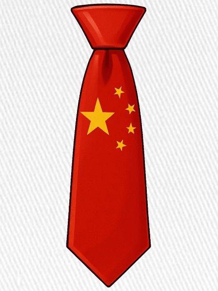 China-Krawatte – Flaggendesign