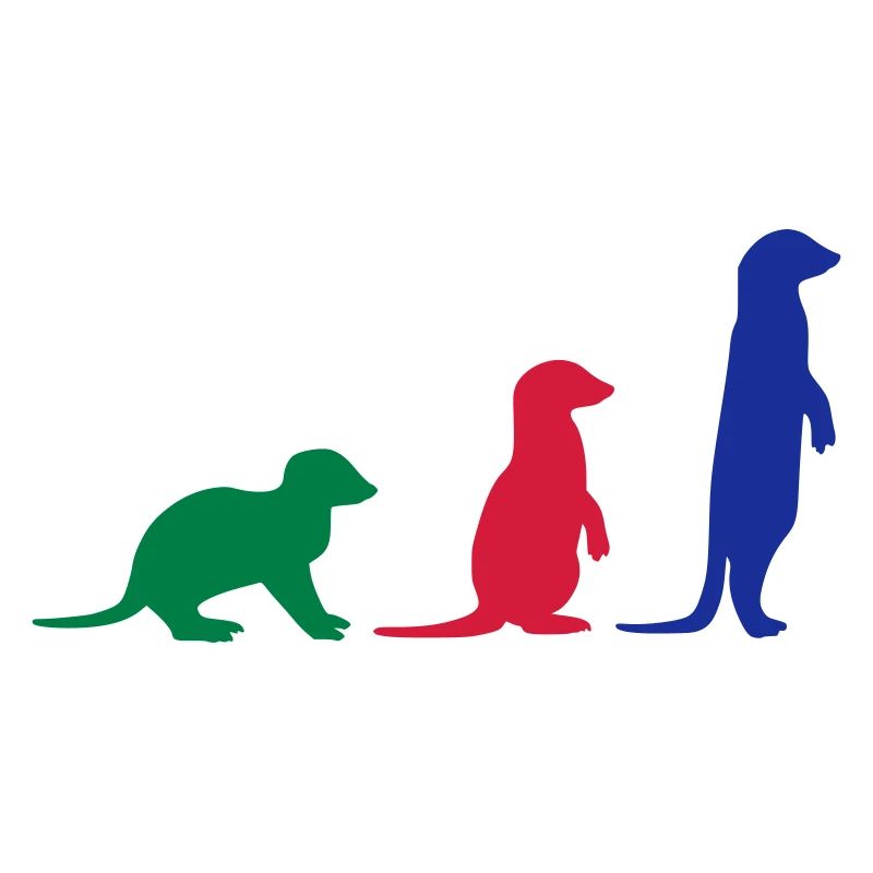 Erdmännchen drei vektor