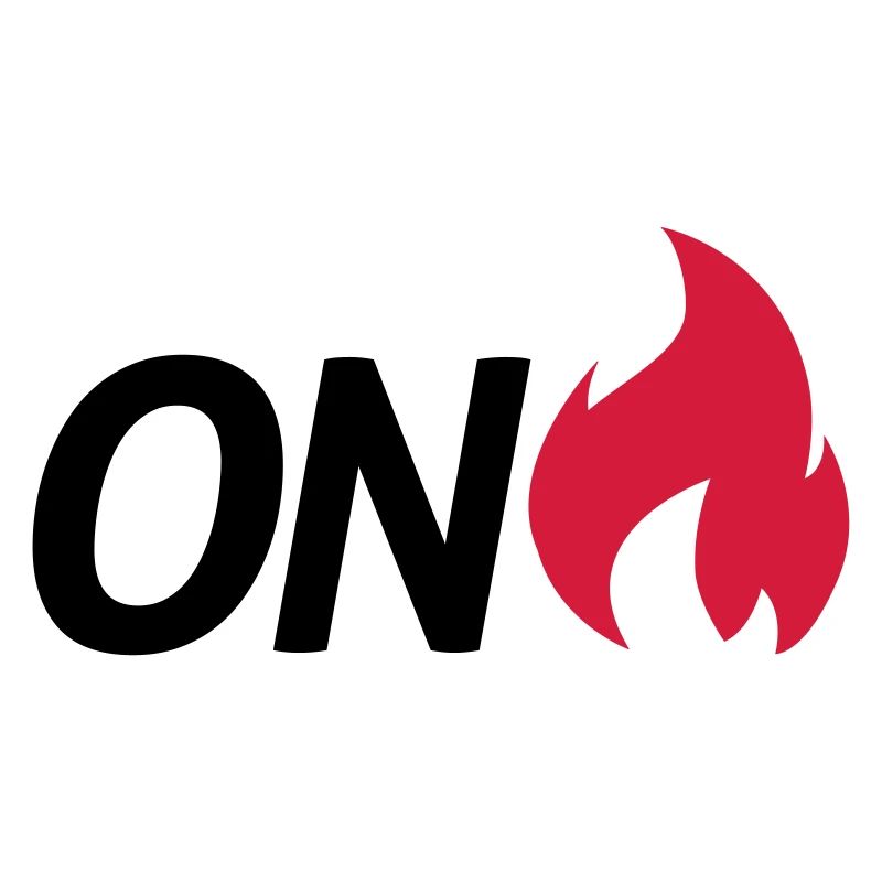on fire