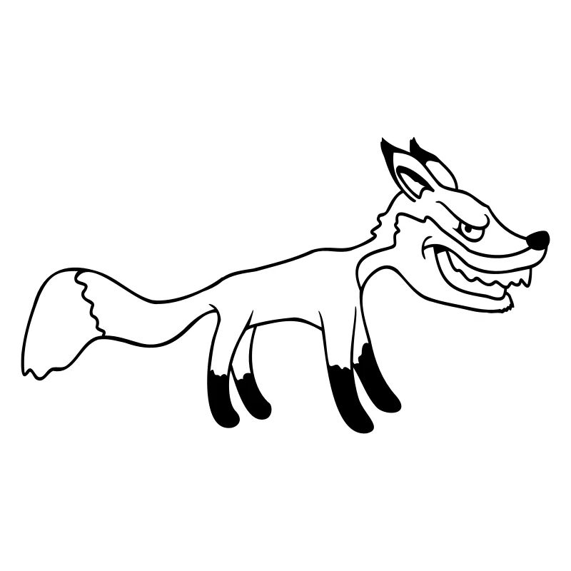 Fuchs Böser Blick Gefährlich Rotfuchs Wildes Tier