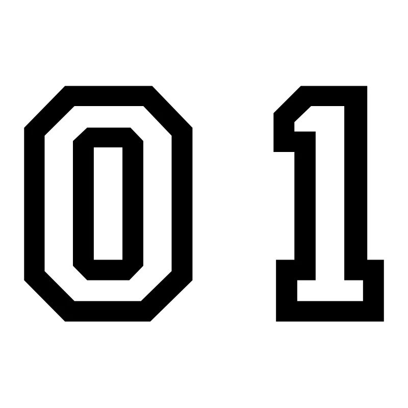 number - 01 - zero one