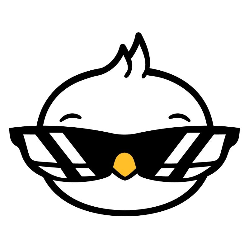 Vogel Sonnenbrille Cool schwarze Brille Coolness