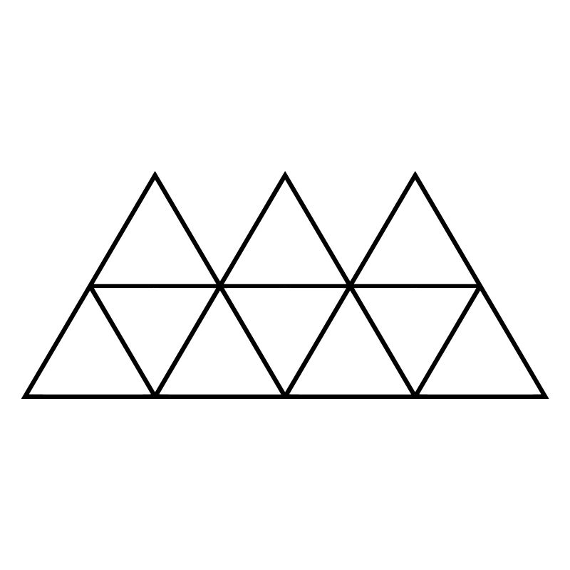 Géométrie Triangle Outlines conceptions rondes
