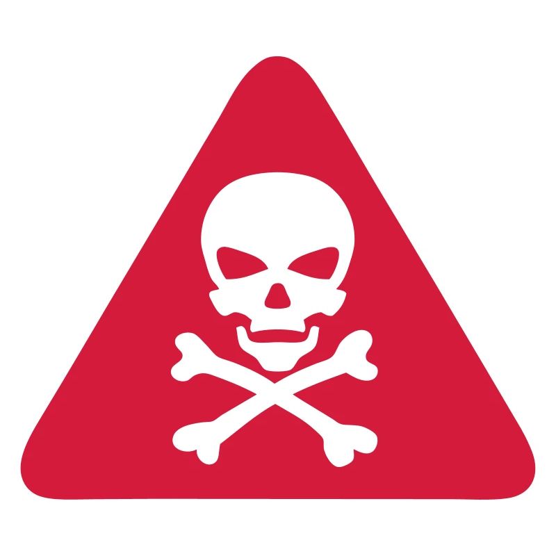 skull danger triangle panel 280)