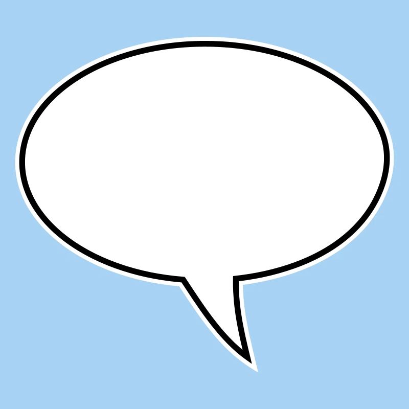 Speech bubble design right