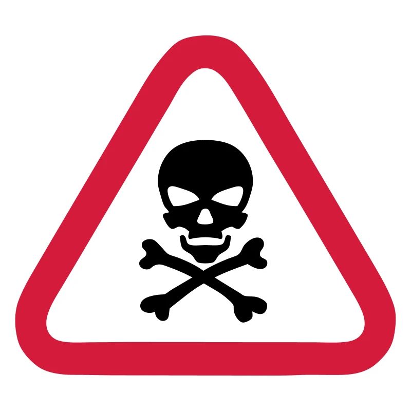 skull danger triangle panel 280)