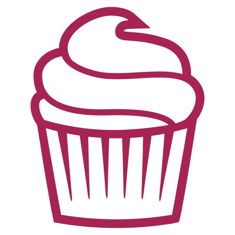 Cupcake einfarbig