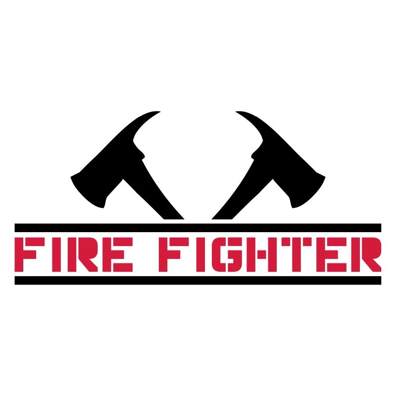 2 fire axes firefighter