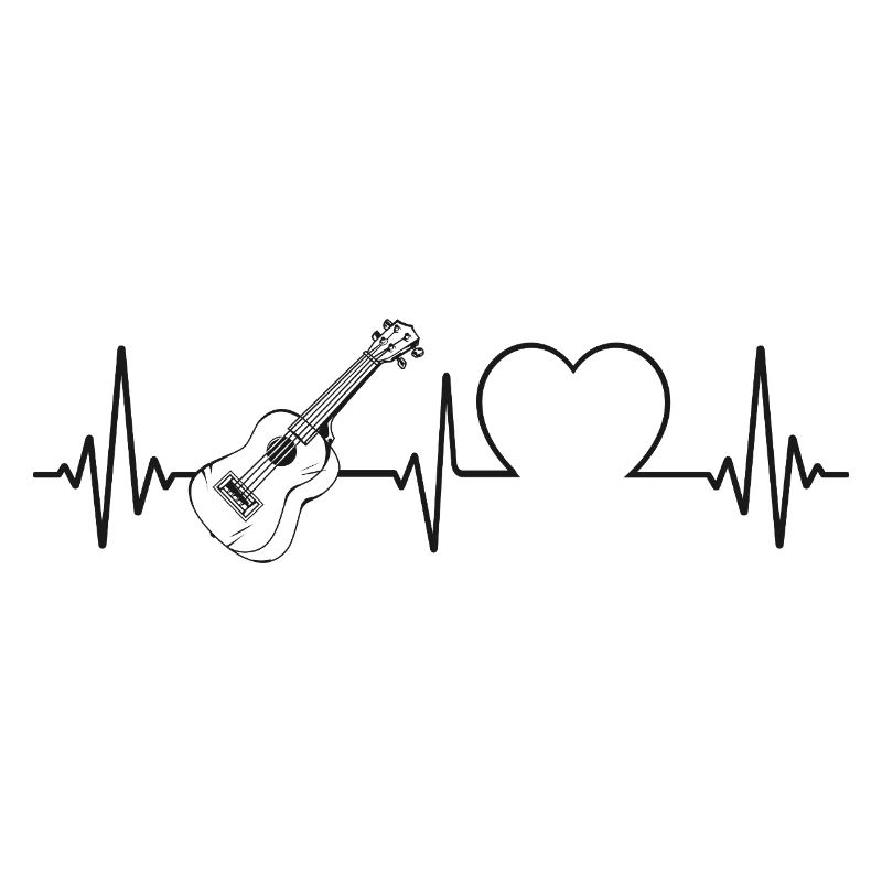 Hawaiian Ukulele Uke Heartbeat