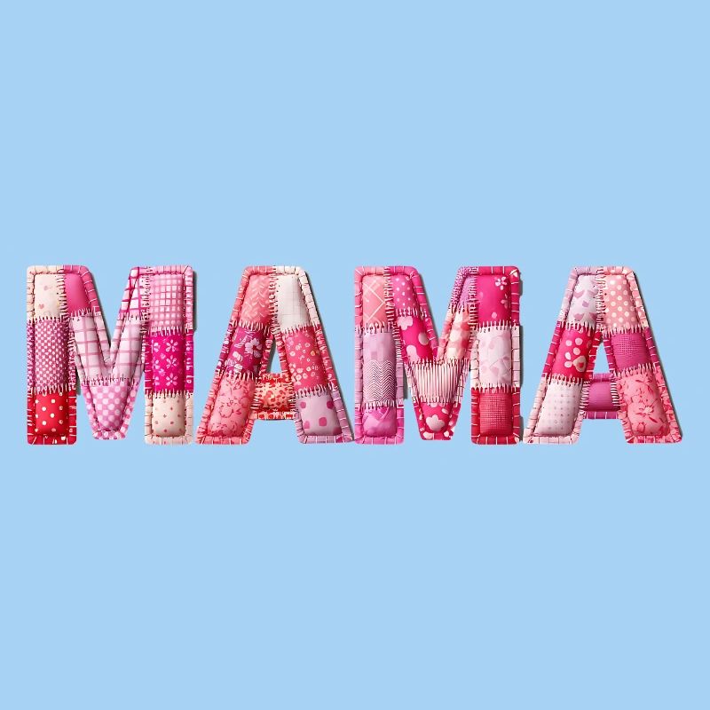 Mama Handmade Patchwork Schrift