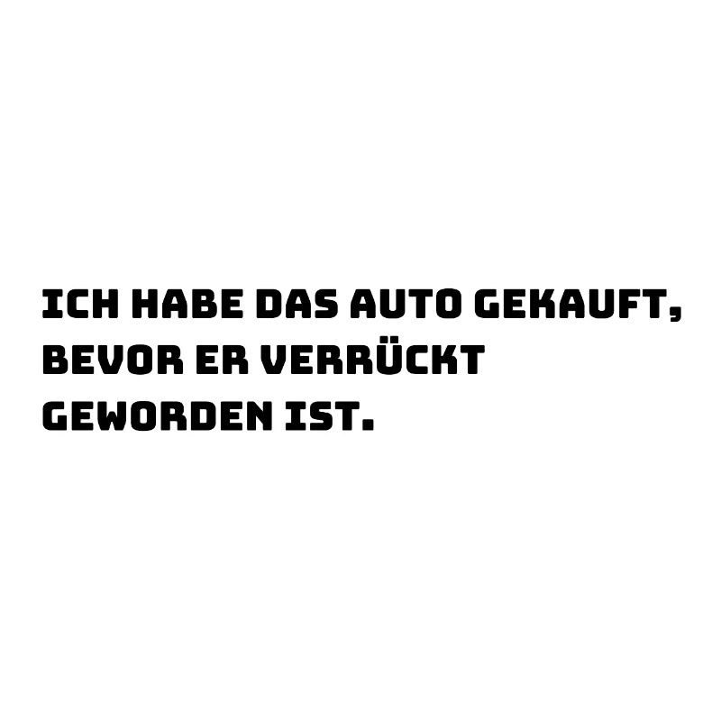 Lustiger E-Auto Aufkleber