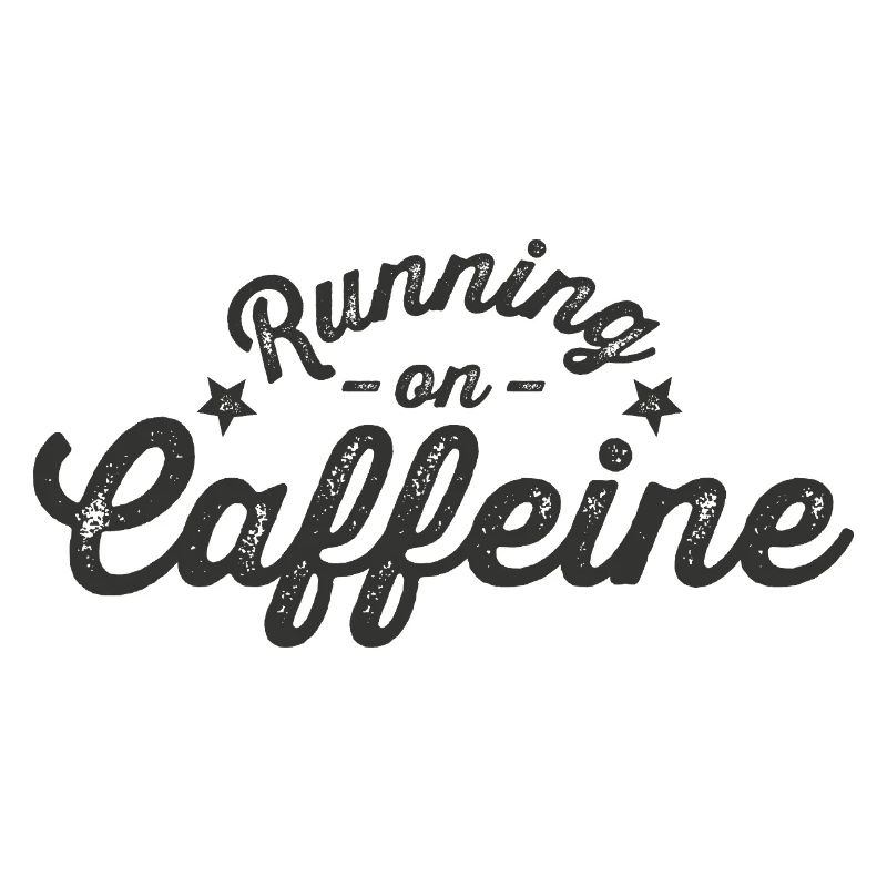 Courir sur le lettrage Caffeine