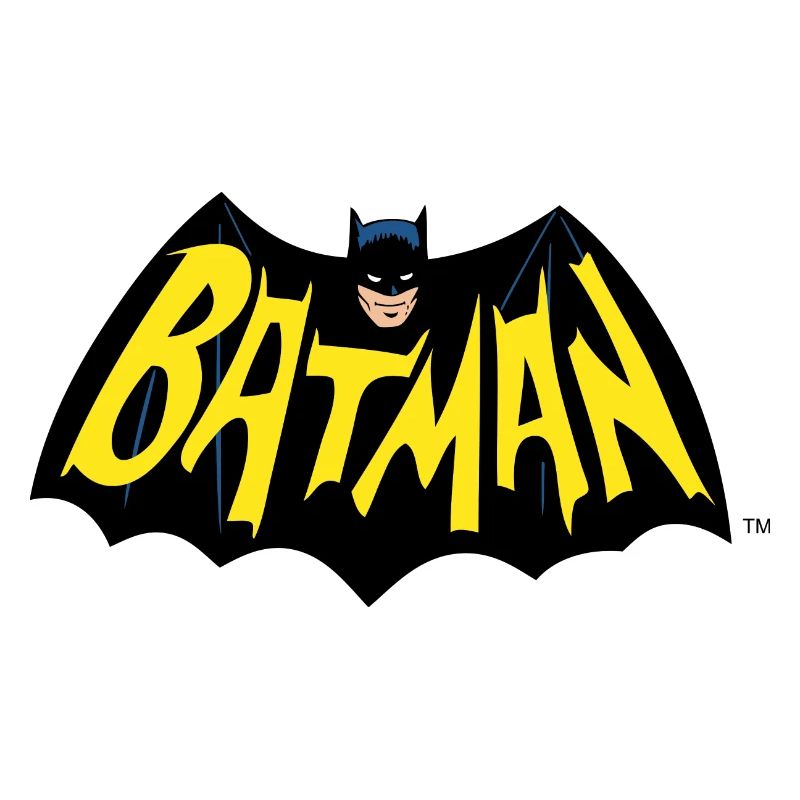 DC Comics Batman Logo Rétro Lettrage