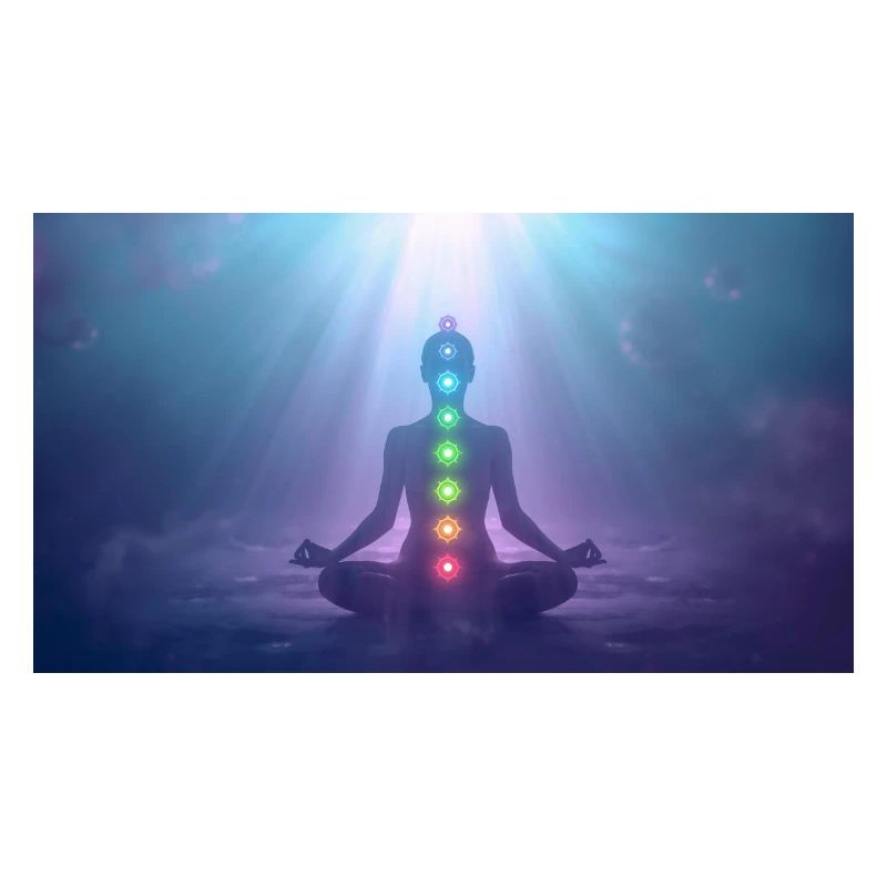 Chakra Meditation Lichtstrahlen Yoga