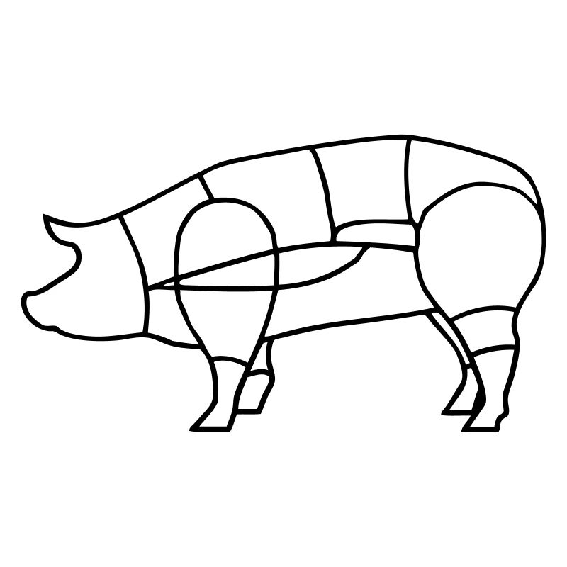 charcutier découpe de cochon charcuterie BBQ grill