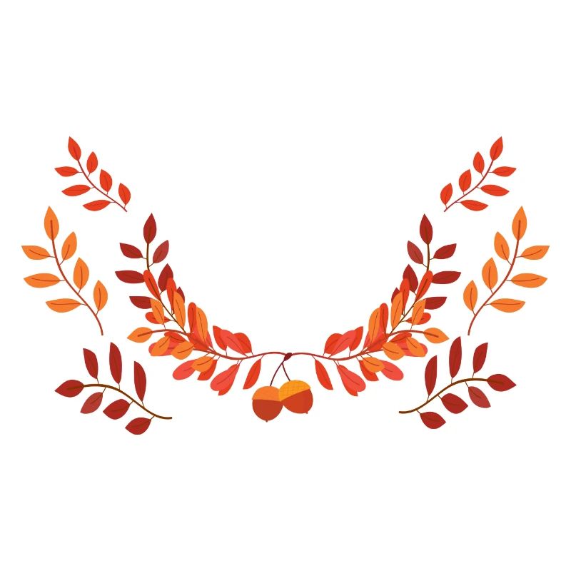 Herbstlaubkranz Feuerfarben