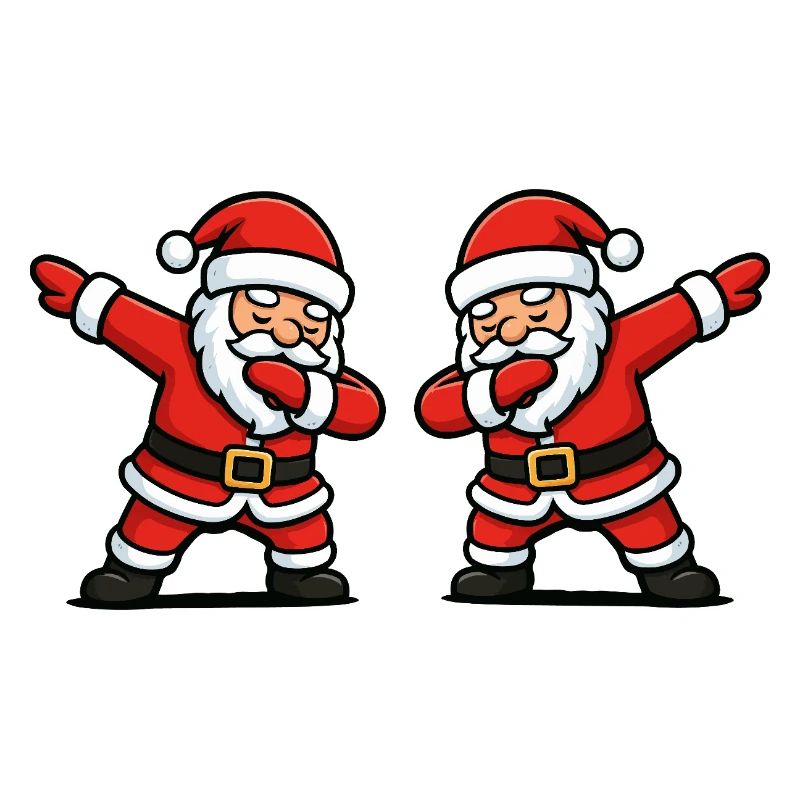 Santa Dab Tanzen Comic