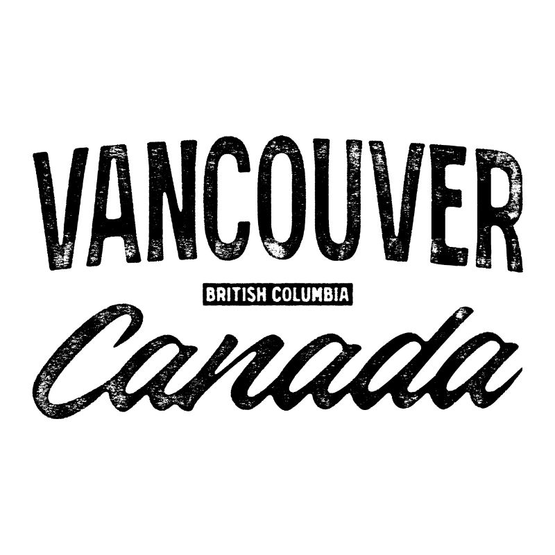 Vancouver, Canada, Rétro Lettering Design