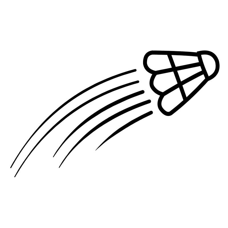 Badminton einfaches Shuttle-Logo