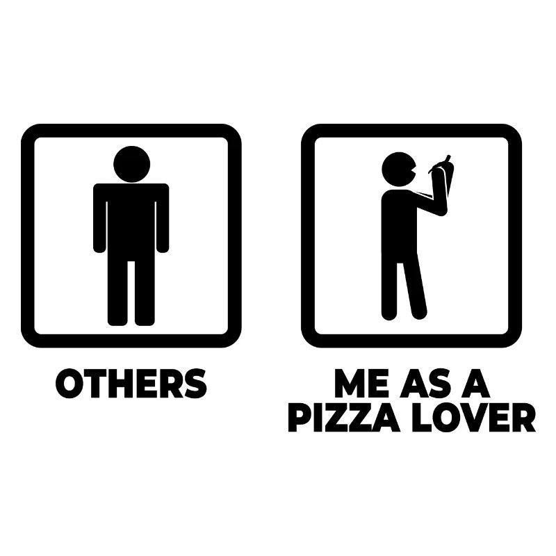 Pizza Strichfiguren