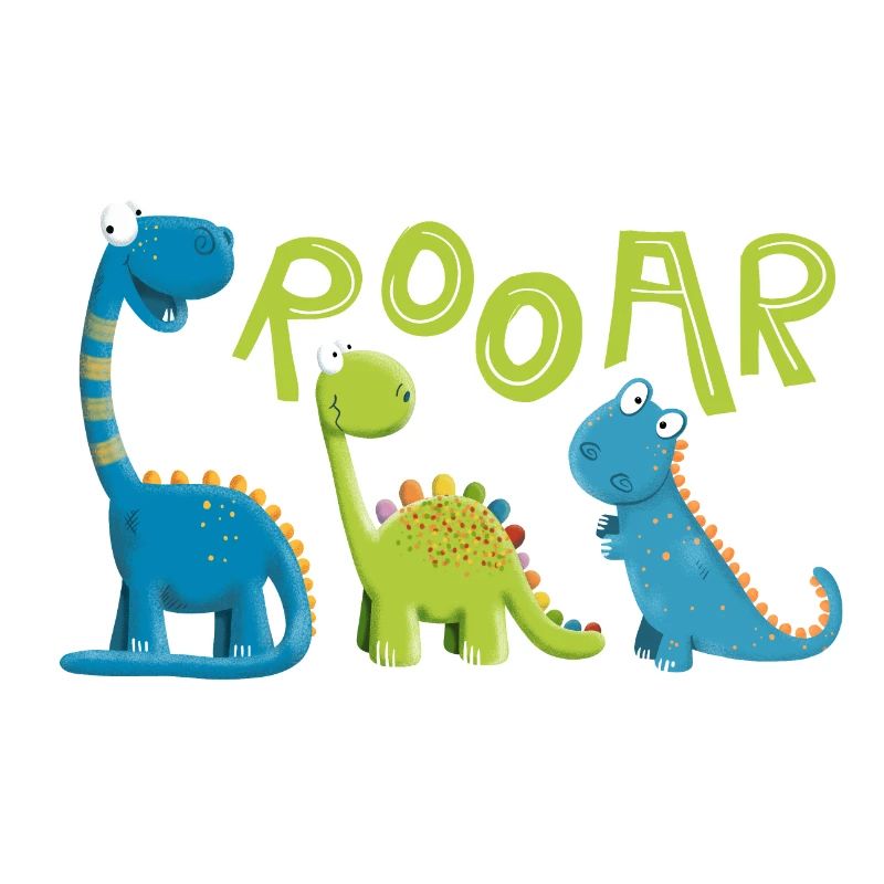 ROOAR Dino Arten Motiv I Lustiges Kinder Geschenk