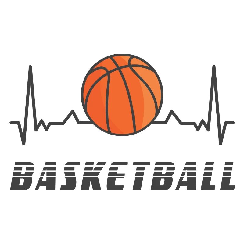 Basketball Herzfrequenz Design