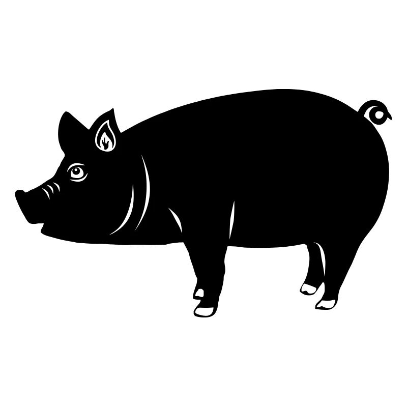 Schweinelogo Schattenbild